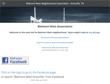 Tablet Screenshot of belmontwest.us